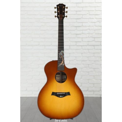  NEW
? Taylor Custom Catch #34 Grand Auditorium Acoustic-electric Guitar - Natural with Honey Yellow Top