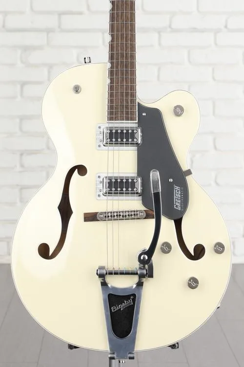 NEW
? Gretsch G5420T Electromatic Classic Hollowbody Single-cut Electric Guitar with Bigsby - Two-tone Vintage White/London Grey