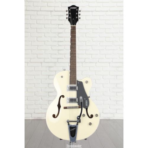  NEW
? Gretsch G5420T Electromatic Classic Hollowbody Single-cut Electric Guitar with Bigsby - Two-tone Vintage White/London Grey