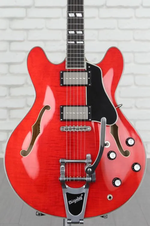 NEW
? Eastman Guitars T486B-RD Thinline Semi-hollowbody Electric Guitar - Red