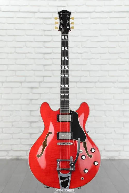  NEW
? Eastman Guitars T486B-RD Thinline Semi-hollowbody Electric Guitar - Red