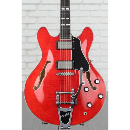  NEW
? Eastman Guitars T486B-RD Thinline Semi-hollowbody Electric Guitar - Red