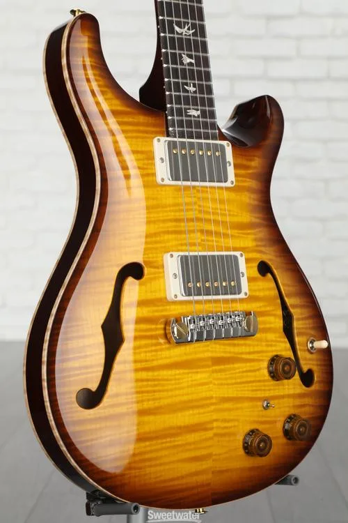  NEW
? PRS Hollowbody II Piezo Electric Guitar - McCarty Tobacco Sunburst, 10-Top