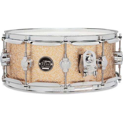  NEW
? DW Performance Series Maple Snare Drum - 5.5 inch x 14 inch, Bermuda Sparkle FinishPly