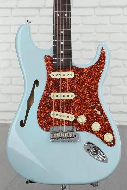 NEW
? Fender American Professional II Thinline Stratocaster Electric Guitar - Transparent Daphne Blue