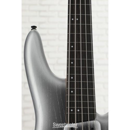  NEW
? Ibanez Gary Willis 25th-anniversary Signature 5-string Fretless Electric Bass - Silver Wave Burst Flat