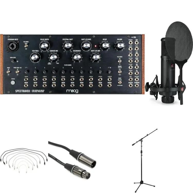 NEW
? Moog Spectravox Semi-modular Analog Spectral Processor and sE Electronics sE2200 Microphone Bundle