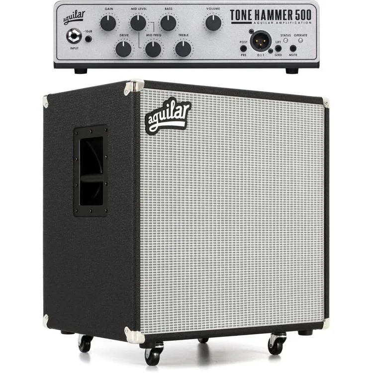 NEW
? Aguilar TH500V2 Tone Hammer Gen 2 500-watt Bass Amplifier Head and 4x10