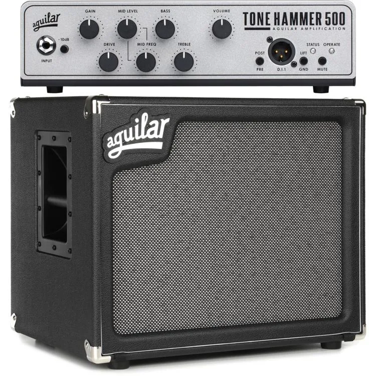 NEW
? Aguilar TH500V2 Tone Hammer Gen 2 500-watt Bass Amplifier Head and 2x10