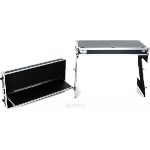  NEW
? ProX Z-Table Folding Mobile DJ Workstation and Flight Case