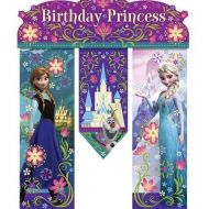NEW Disneys Frozen Birthday Princess Party Door Banner 26in Anna,elsa and Olaf!