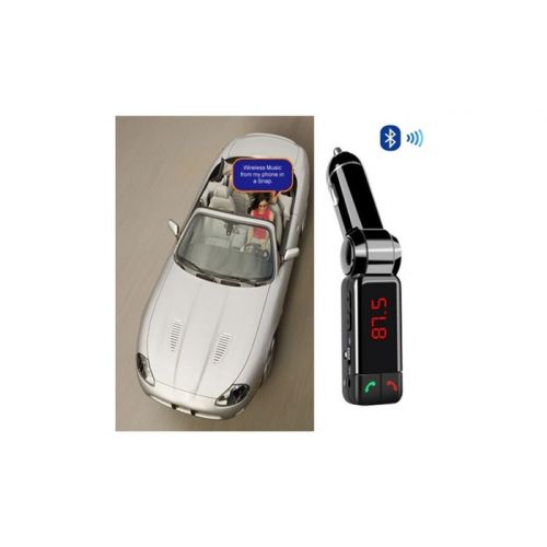  NEW Car FM Music Broadcaster with Bluetooth and Car Charger