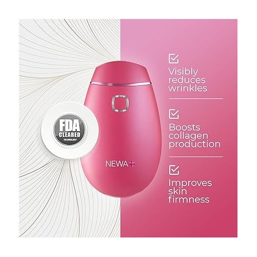  NEWA RF Wrinkle Reduction Device (Wireless) - Skincare Tool for Facial Tightening. Boosts Collagen, Reduces Wrinkles. with 1 Month Gel Supply.