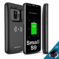 [아마존베스트]NEWDERY Upgraded Samsung Galaxy S9 Battery Case Qi Wireless Charging Compatible, 4700mAh Slim Rechargeable Extended Charger Case Compatible Samsung Galaxy S9 (5.8 Inches Black)