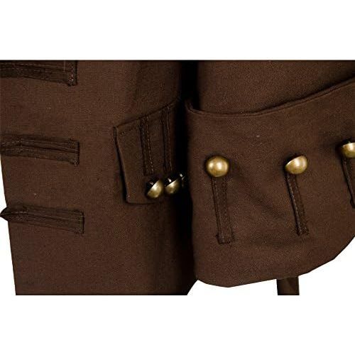  할로윈 용품NEWSAIL Mens Medieval Pirate Jacket Steampunk Coat Captain Adult Halloween Cosplay Costume