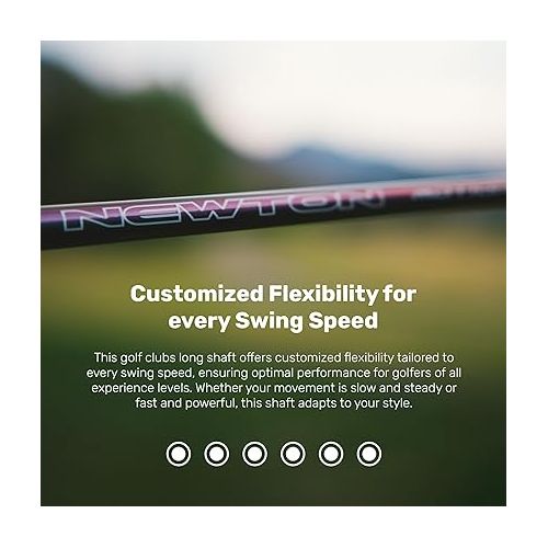  NEWTON Motion Golf Driver Shaft for Taylormade Drivers - All Swing Speeds, Maximize Ball Speed, Smoother Swings, Kinetic Storage, Symmetry360 Design, Tailored Bend for Effortless Play