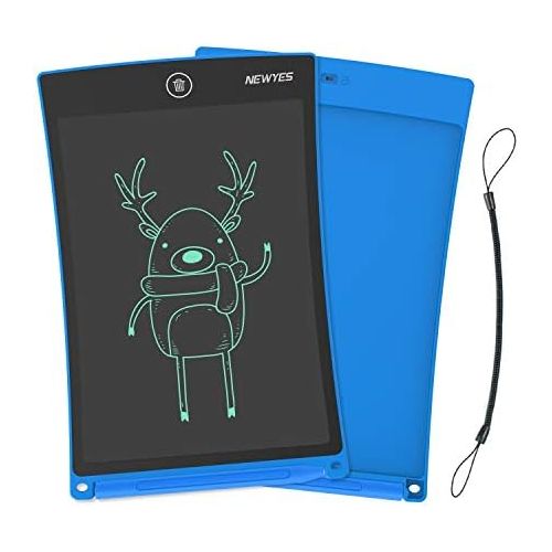  [아마존베스트]NEWYES Jot 8.5 Inch Doodle Pad Drawing Board LCD Writing Tablet with Lock Function for Note Taking eWriter Gifts for Kids Blue