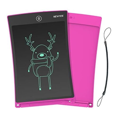  [아마존베스트]NEWYES Jot 8.5 Inch Doodle Pad Drawing Board LCD Writing Tablet with Lock Function for Note Taking eWriter Gifts for Kids Pink