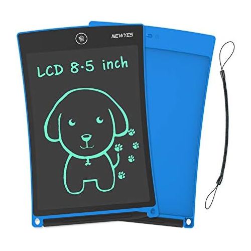  [아마존베스트]Newyes LCD Writing Board, 8.5 Inch Painting Board for Children, Toy for 1+ Year with Magnets, String, Pen and Sliding Lock Switch - Gift for Girls Aged 7+ Years