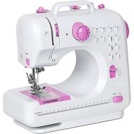 NEX Sewing Machine, Crafting Mending Machine, Children Present Portable with 12 Built-In Stitches