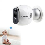 NEXGADGET NexGadget 720P HD Security Wireless Surveillance Magnetic Base Camera with Night Vision,Two -Way Audio, Motion Detection， Baby/Office/Home Security IP Camera System