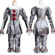 NEXT STOP M Clowns Costume for Adults Cosplay suit Pennywise cosplay Halloween Costume Pennywise Clownss Full Set Stephen?king