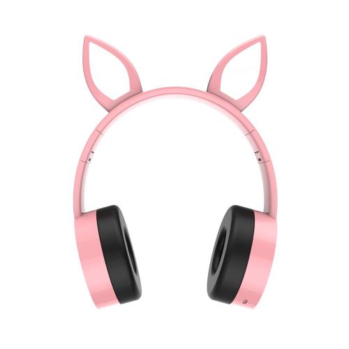  NFKJ Rabbit Ear Wireless Bluetooth Headset LED Lights Headphones Earphone with Microphone