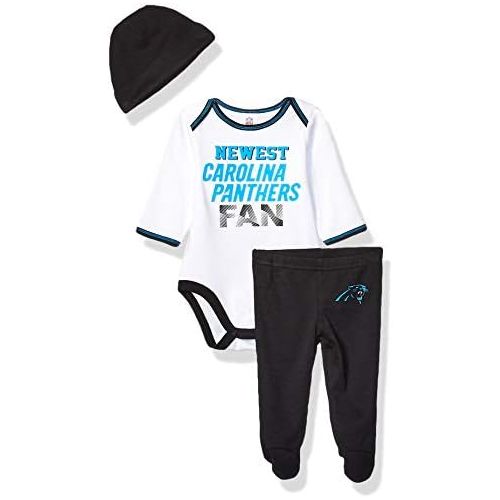  NFL Boys 3 Piece Bodysuit Footed Pant and Cap