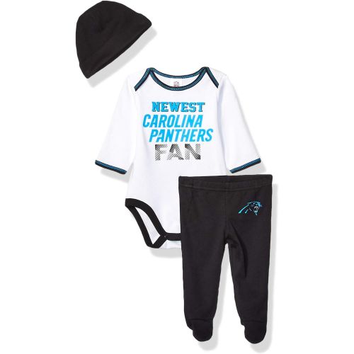  NFL Boys 3 Piece Bodysuit Footed Pant and Cap