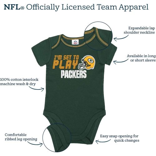  NFL Baby-Girl 3 Pack Bodysuit