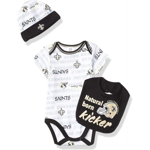  NFL boys 3 Pack BODYSUIT CAP AND BIB SET