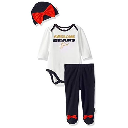  NFL Girls Bodysuit Footed Pant and Cap