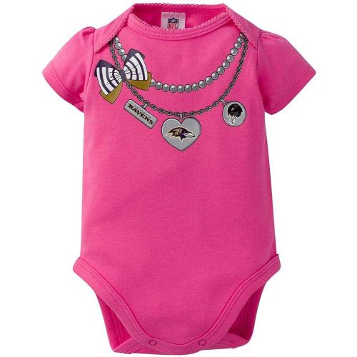  NFL Girls 3 Pack Short Sleeve Bodysuit