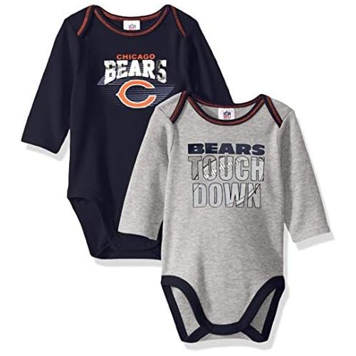  NFL Boys 2 Pack Long Sleeve Bodysuit