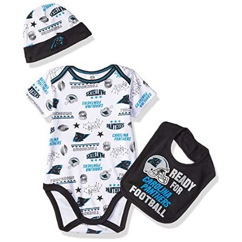  NFL Baby-Boy Bodysuit Cap & Bib Set