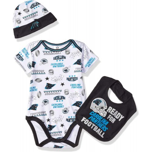  NFL Baby-Boy Bodysuit Cap & Bib Set