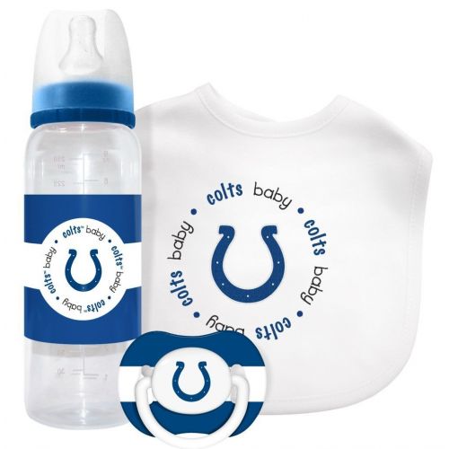  NFL Indianapolis Colts Baby Bib,baby Bottle,pacifier Gift Set