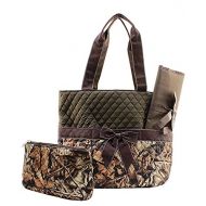 NGIL Quilted BNB Natural Camo 3pc Diaper Bag Set