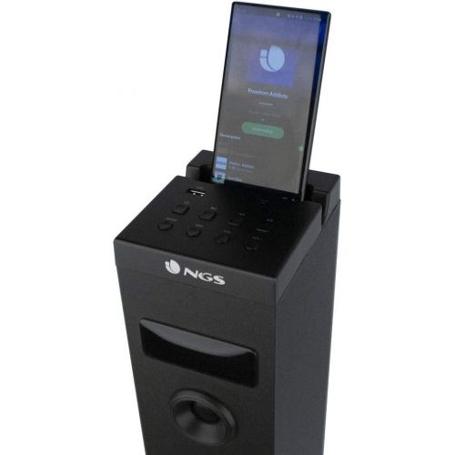  [아마존베스트]-Service-Informationen NGS SkychARM Soundtower 50W Compatible with Bluetooth Technology (USB/FM Radio, AUX). Color: Black