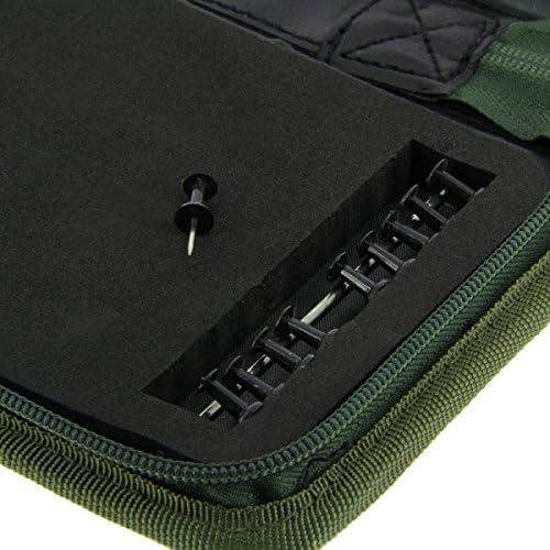  [아마존베스트]NGT Unisex FLA Stiff Fishing Rig Wallet With Pins (940), 29x 14x 4cm Green