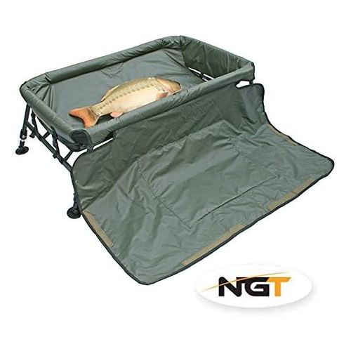  [아마존베스트]Carp Frame Loose Mat with Knee Pads & Legs Carp Fishing Protective Mat NGT