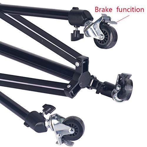  NH-NH Phone Tripod Omni-Directional wheelLamp Frame Caster casters with Brake lamp Frame Universal Wheel Three Wheels Photography Tripod Foot Wheel