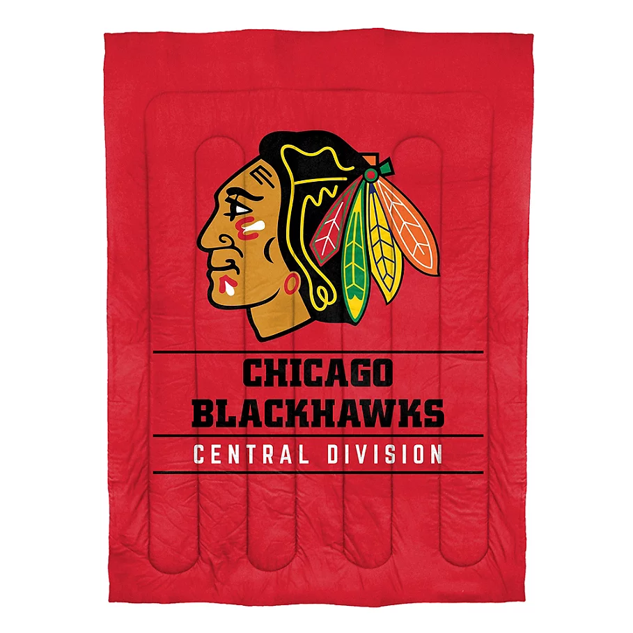  NHL Chicago Blackhawks King Printed Comforter Set