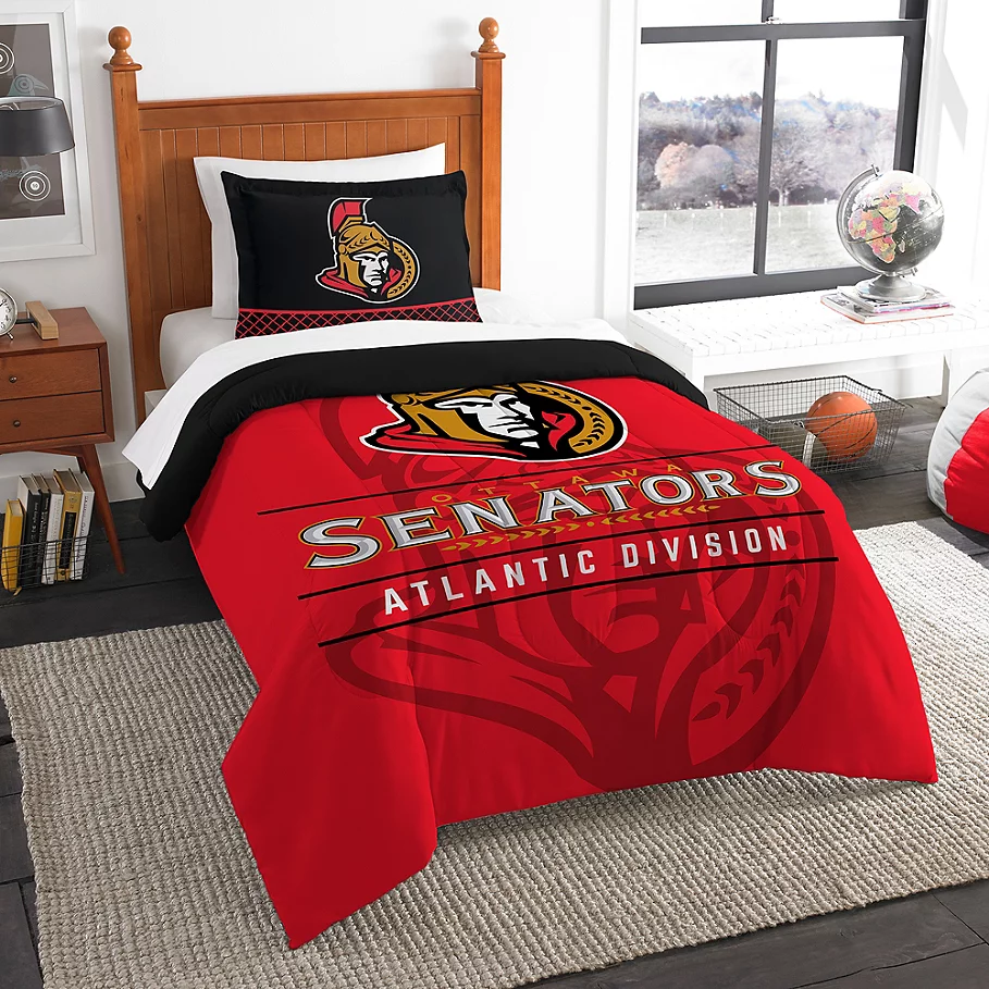 NHL Ottawa Senators Draft Comforter Set