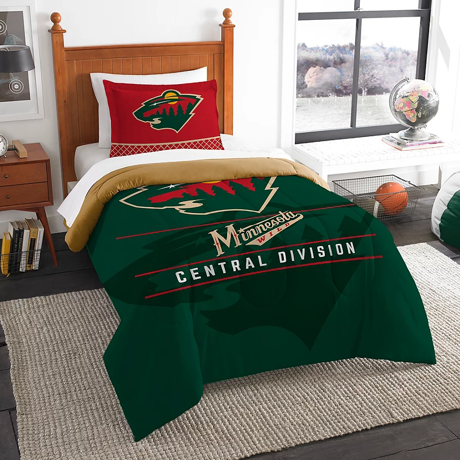 NHL Minnesota Wild Draft Comforter Set