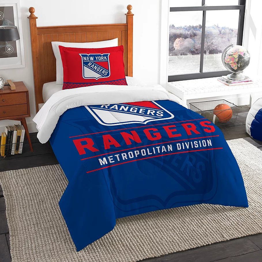 NHL New York Rangers Draft Comforter Set