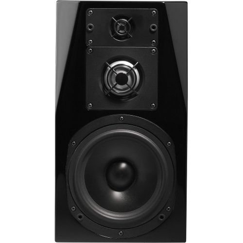  NHT C Series C-3 Premium Home Theater 3-Way Bookshelf Speaker - Clean, Hi-Res Audio Sealed Box Aluminum Drivers Single Unit, High Gloss Black