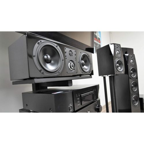  [아마존베스트]NHT C Series C LCR Premium Home Theater 3-Way Center Channel Speaker - Clean, Hi-Res Audio | Sealed Box | Aluminum Drivers | Front Left, Front Right, or Center | Single, High Gloss