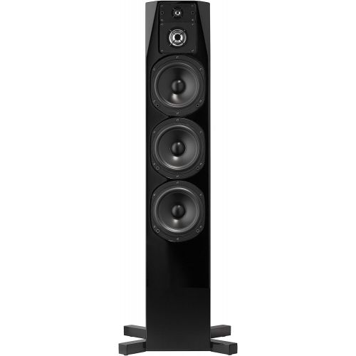  [아마존베스트]NHT C Series C 4 Premium Home Theater 3-Way Floor-standing Tower Speaker - Clean, Hi-Res Audio | Sealed Box | Aluminum Drivers | Single, High Gloss Black (N-C 4 Black)