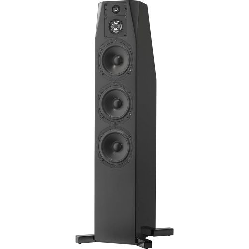  [아마존베스트]NHT C Series C 4 Premium Home Theater 3-Way Floor-standing Tower Speaker - Clean, Hi-Res Audio | Sealed Box | Aluminum Drivers | Single, High Gloss Black (N-C 4 Black)